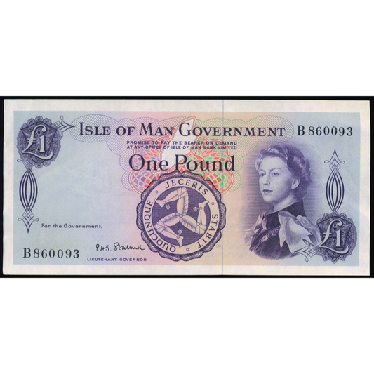 IM31b Isle of Man Government 1961-1972 £1 GEF B