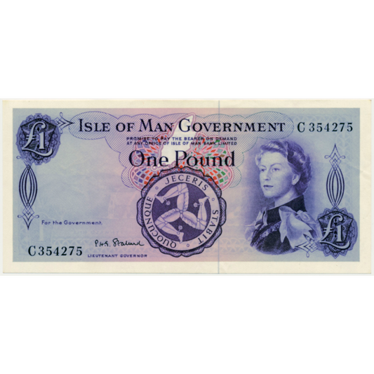 IM31b Isle of Man Government 1961-1972 £1 AUNC C