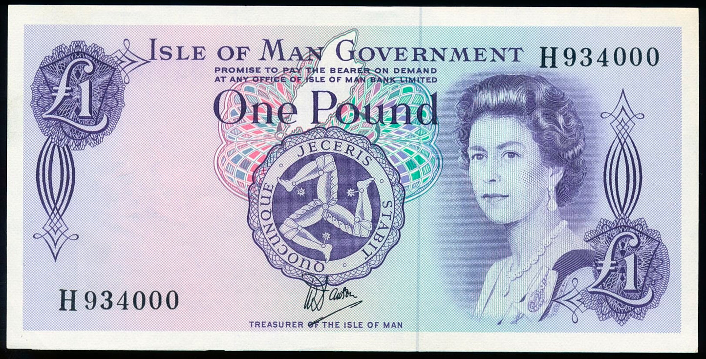 ISLE OF MAN P.34 IM33a 1979-1983 £1 UNC H