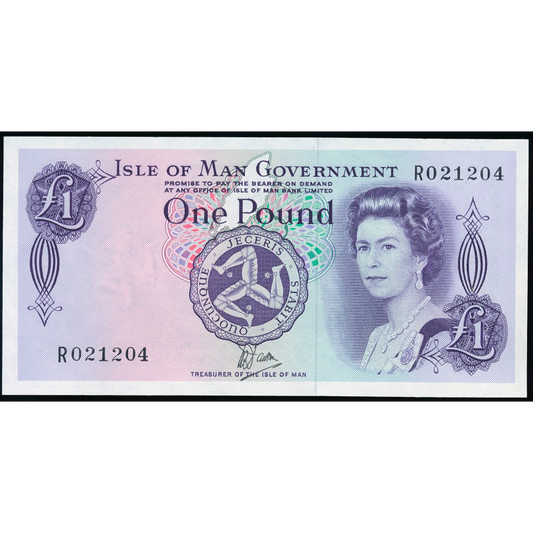 IM33b Isle of Man Government 1979-1983 £1 UNC R
