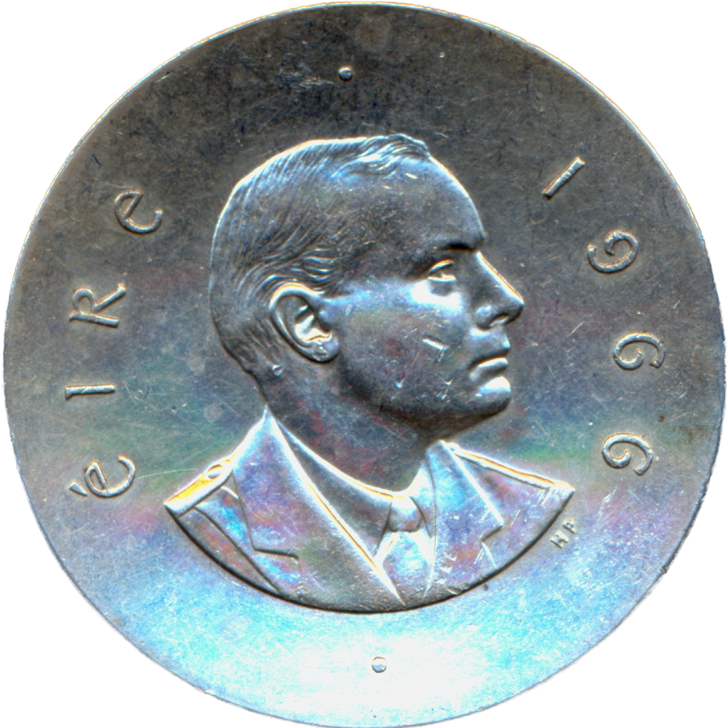 Ireland KM18 1966 Silver Shilling AUNC
