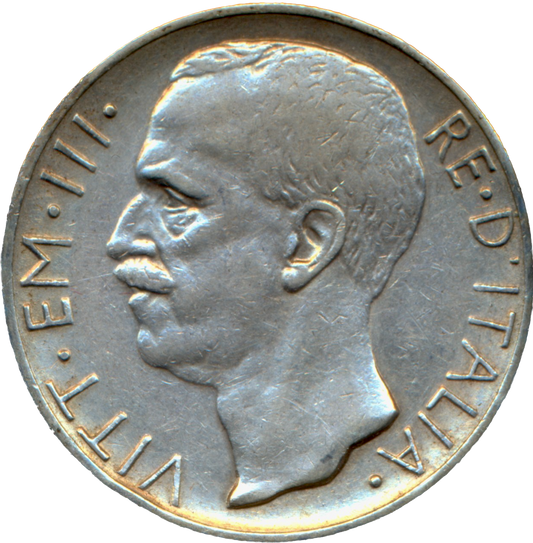 Italy KM68.1 1927 Silver 10 lire GVF