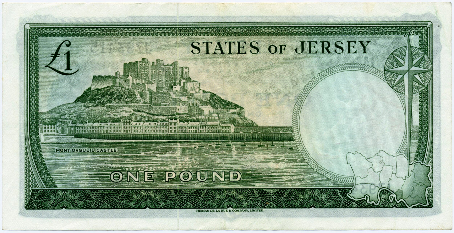 JERSEY P.8b JE11b 1963-1976 £1 EF J