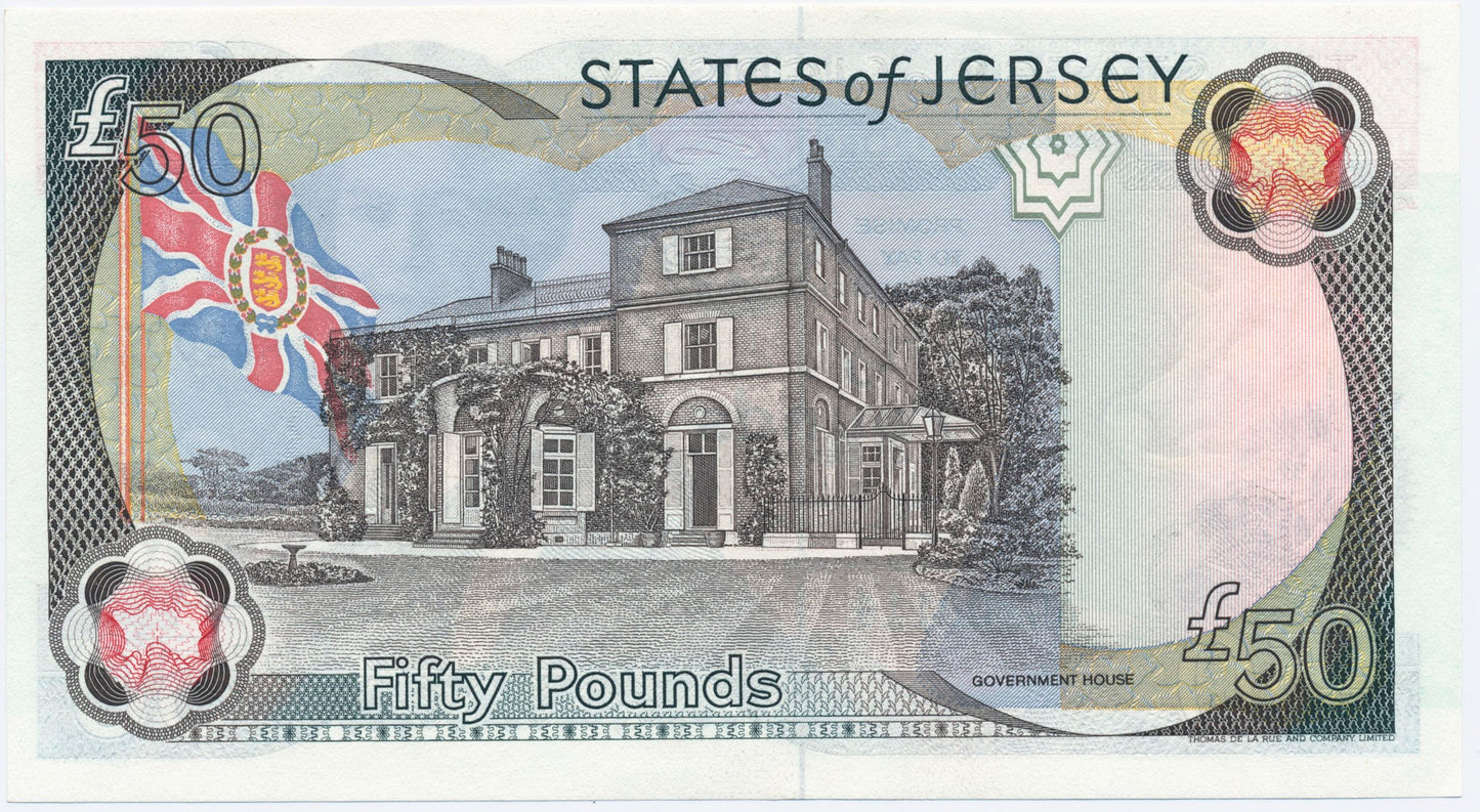 JERSEY P.24a JE52a Baird 1993-2010 £50 AC200114 GEM UNC 65 EPQ