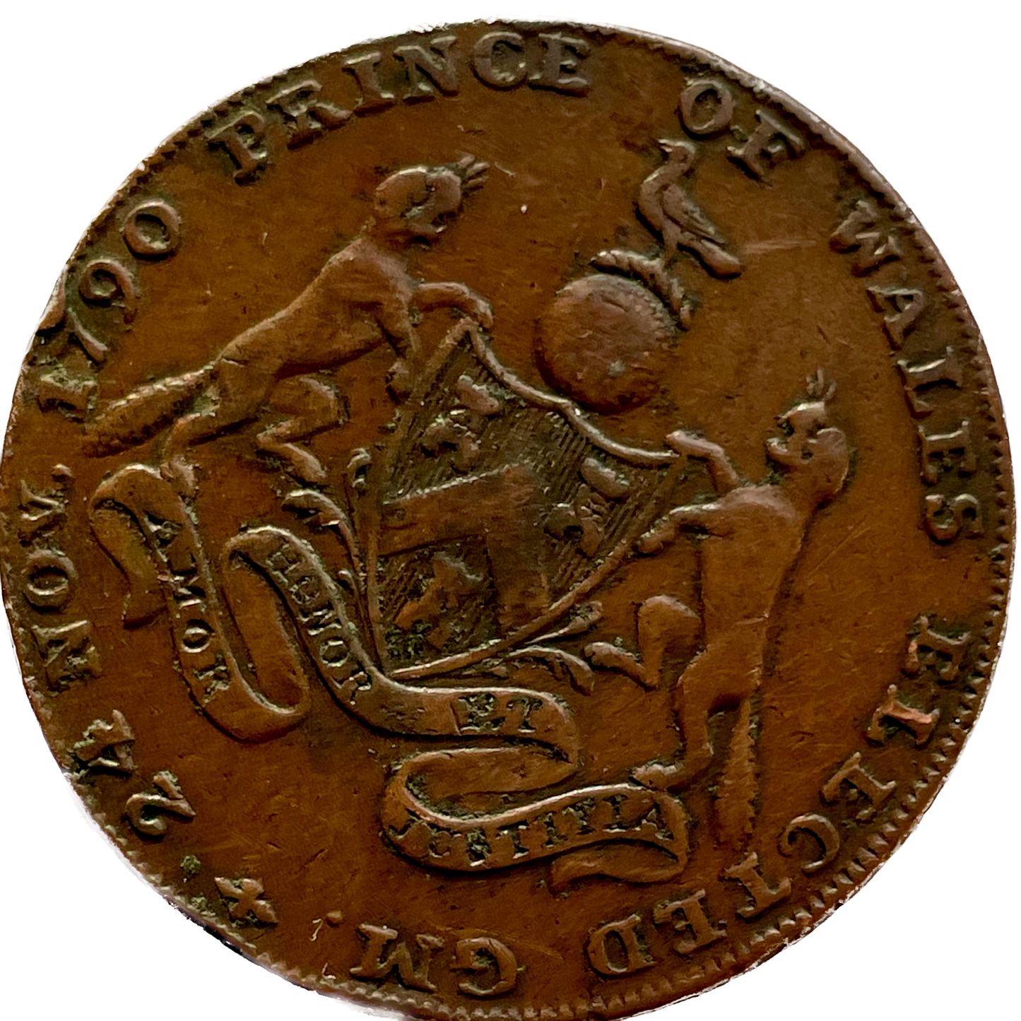 Middlesex D&H 370a Masonic 1794 Conder Halfpenny