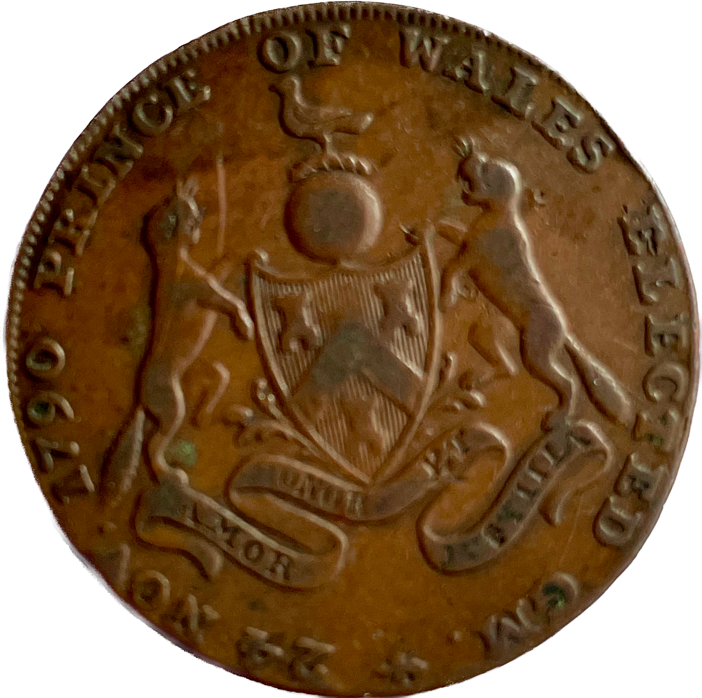 Middlesex D&H 372a Masonic 1794 Conder Halfpenny