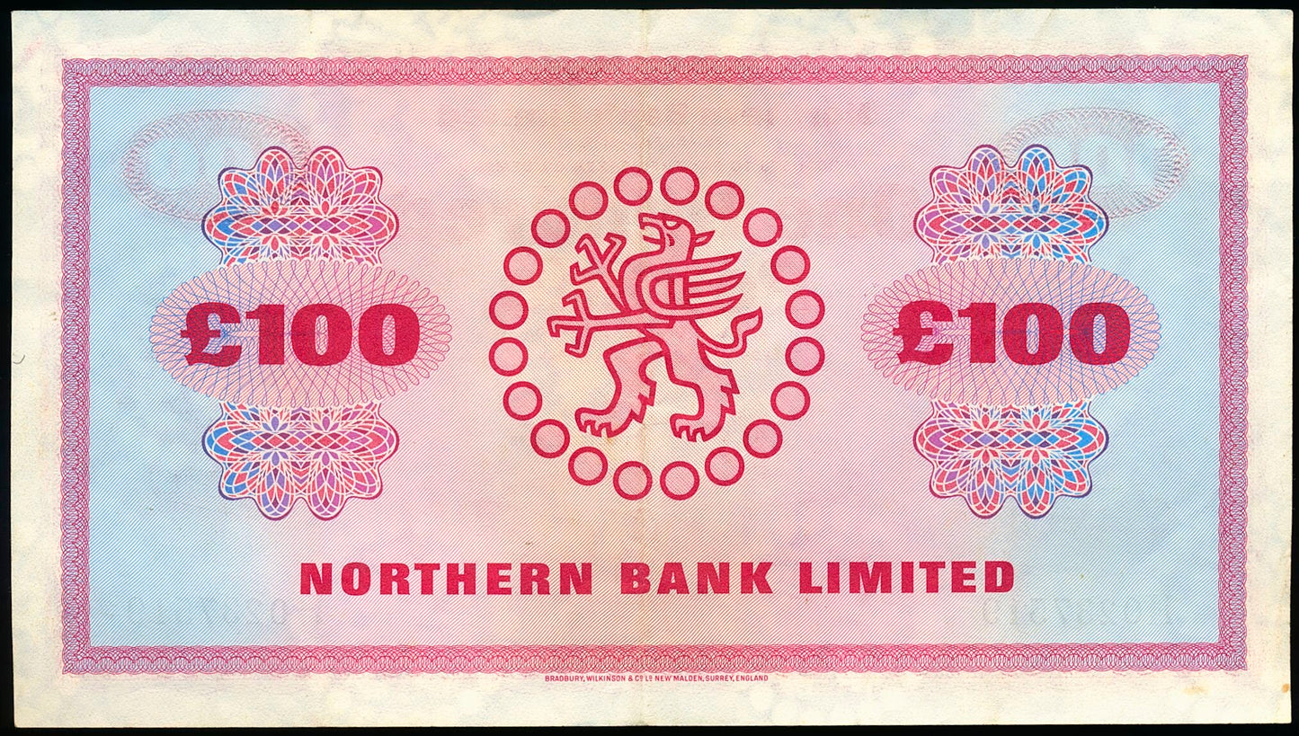 P.192d NI653d 1978 Northern Bank Limited £100 EF H