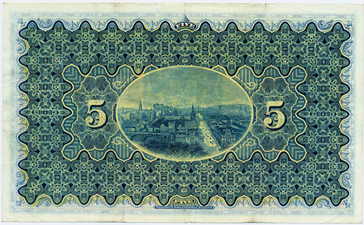 SCOTLAND P.259d SC512e 1945 National Bank of Scotland £5 GVF C