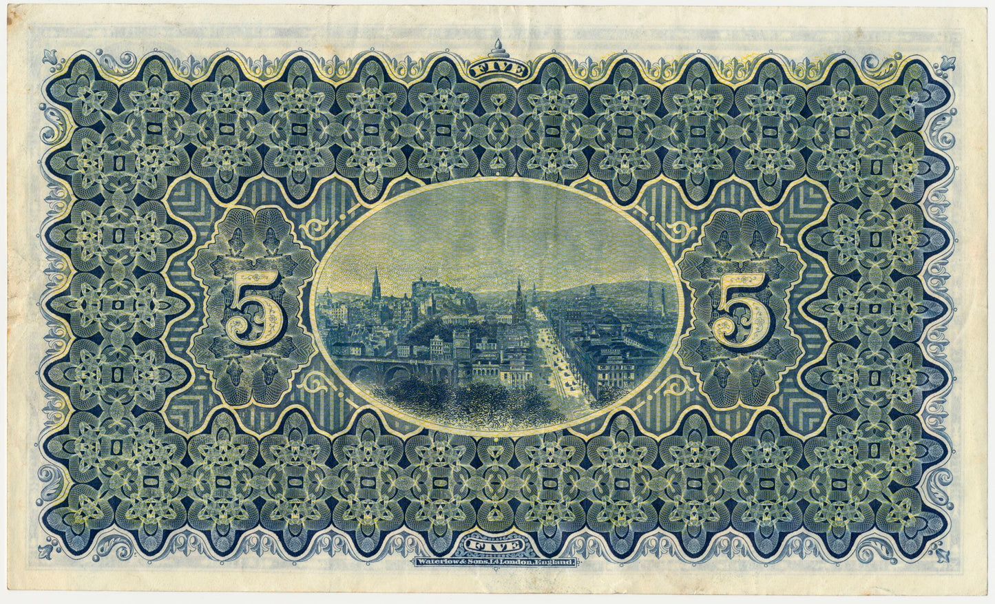 SCOTLAND P.259d SC512f 1952 National Bank of Scotland £5 GVF C