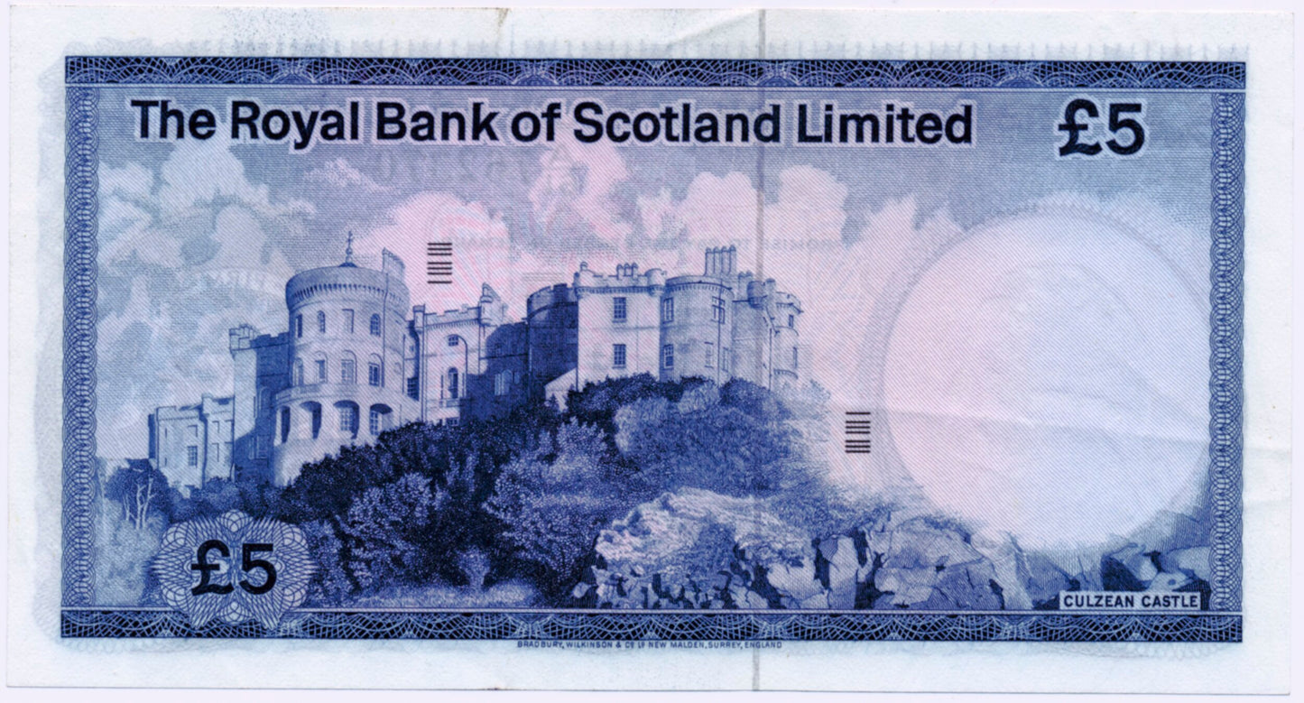 SCOTLAND P.337a SC817 1978 Royal Bank of Scotland £5 UNC A/61