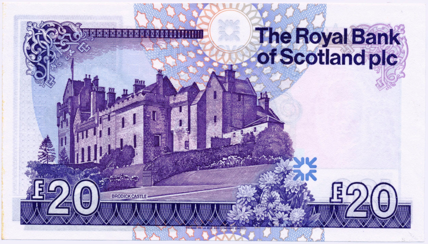 SCOTLAND P.349 SC862 1987 Royal Bank of Scotland First series £20 A/1 CHOICE UNC 63