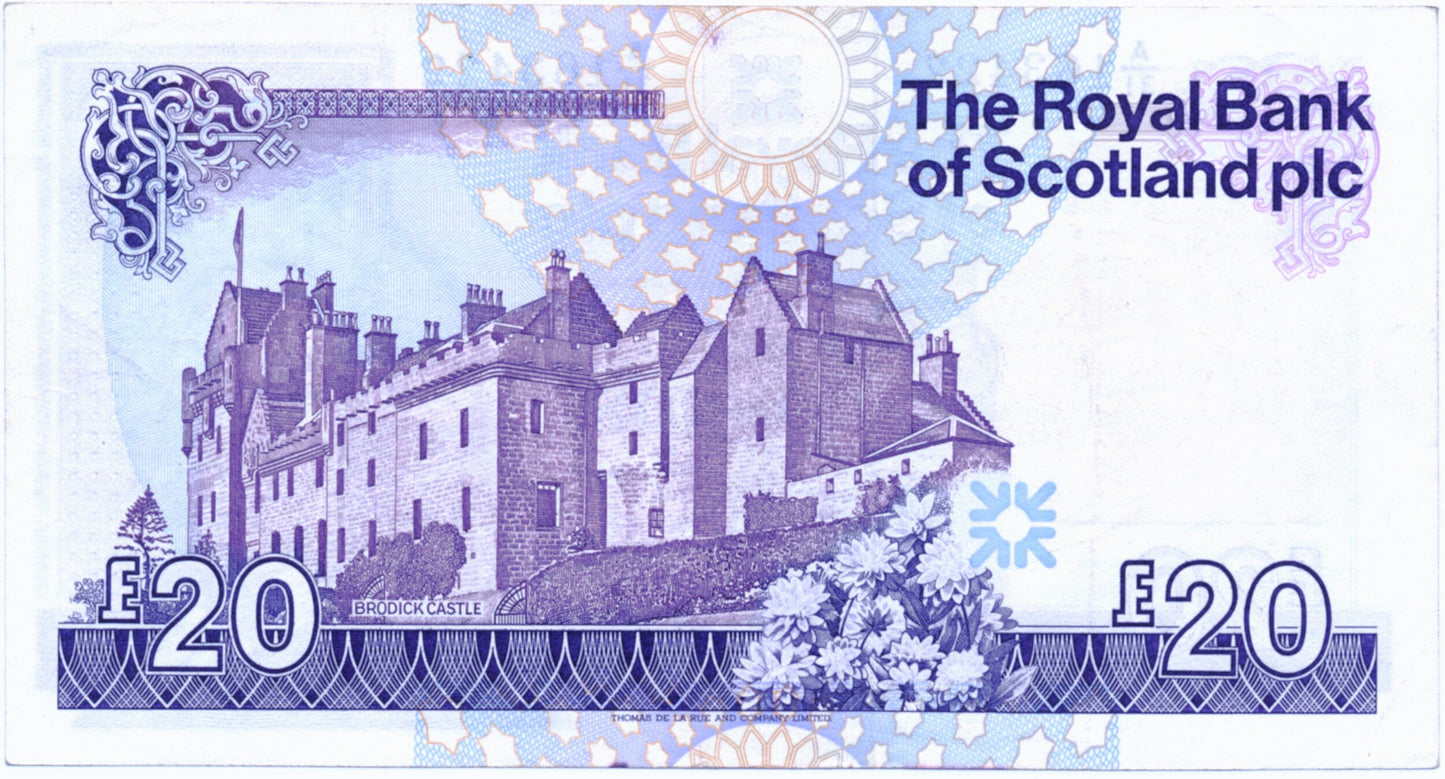 SCOTLAND P.354b SC863b 1992 Royal Bank of Scotland £20 GEF A/31