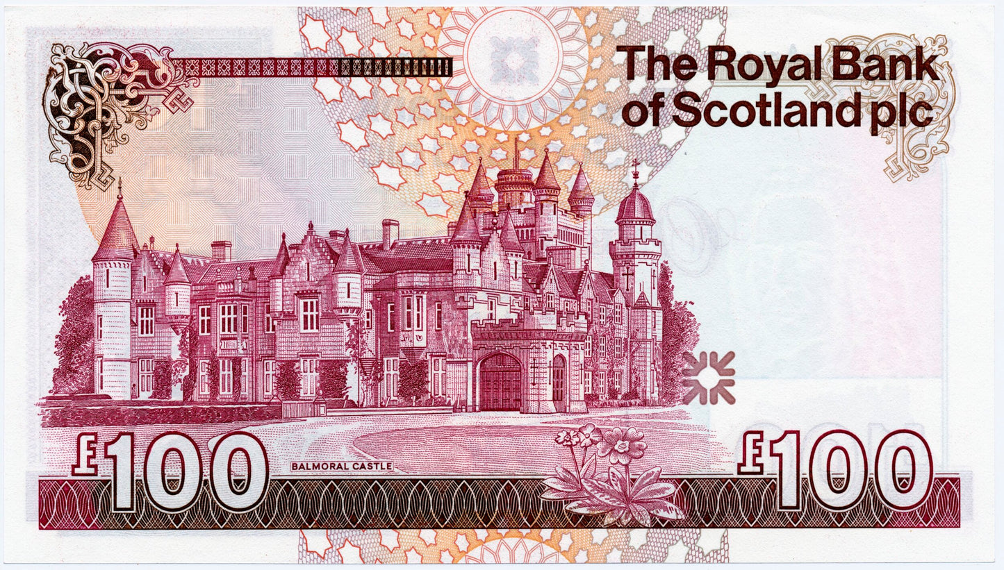 SCOTLAND P.350b SC882b 1994 Royal Bank of Scotland First series £100 A/1 65EPQ CHOICE UNC